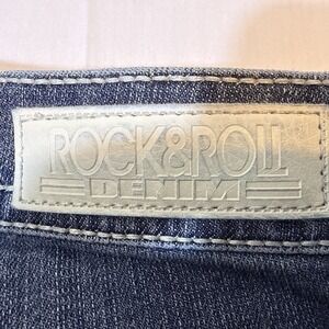 JEANS BOOT CUT Rock & Roll Cowgirl Women's 29 X 34 Rival Low Rise Blue Denim